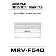 ALPINE MRV-F540 Instrukcja Serwisowa