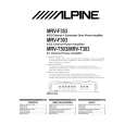 ALPINE MRVT303 Instrukcja Obsługi