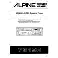 ALPINE 7619R Instrukcja Serwisowa
